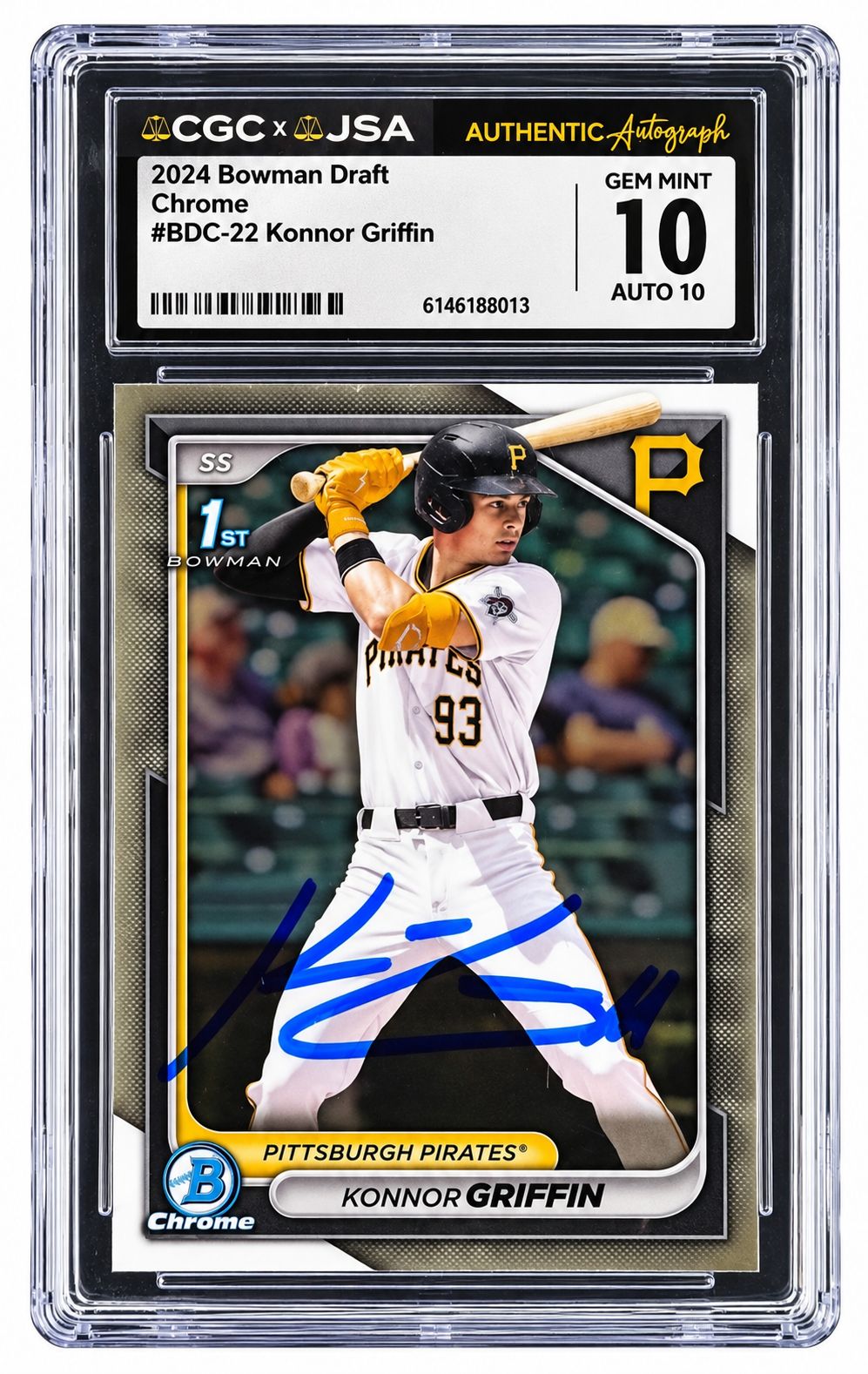 2024 Bowman Draft Chrome #BDC-22 Konnor Griffin Rookie Card CGC 10 Auto 10
