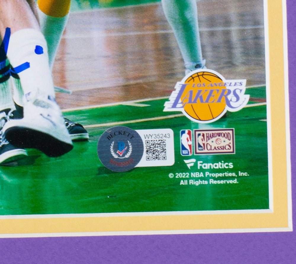 Kurt Rambis Signed Framed 8x10 Los Angeles Lakers Basketball Photo BAS - Sports Integrity