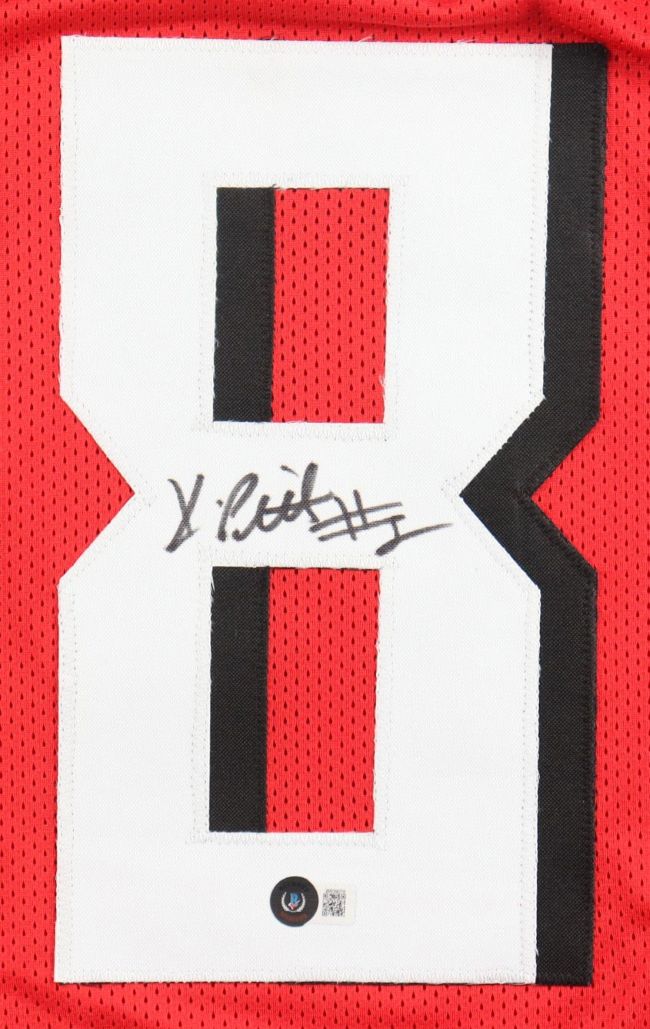 Kyle Pitts Atlanta Signed Red Football Jersey BAS