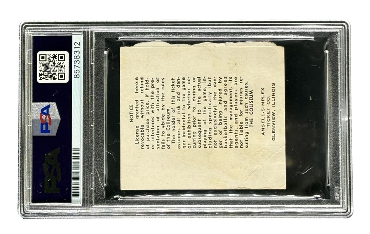 Larry Bird Signed Celtics 1981 All-Star Game Ticket Stub PSA/DNA Auto Gem MT 10