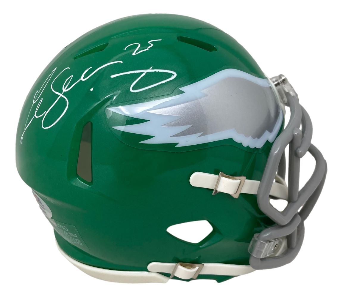 LeSean McCoy Signed Philadelphia Eagles Kelly Green Mini Speed Helmet PSA/DNA