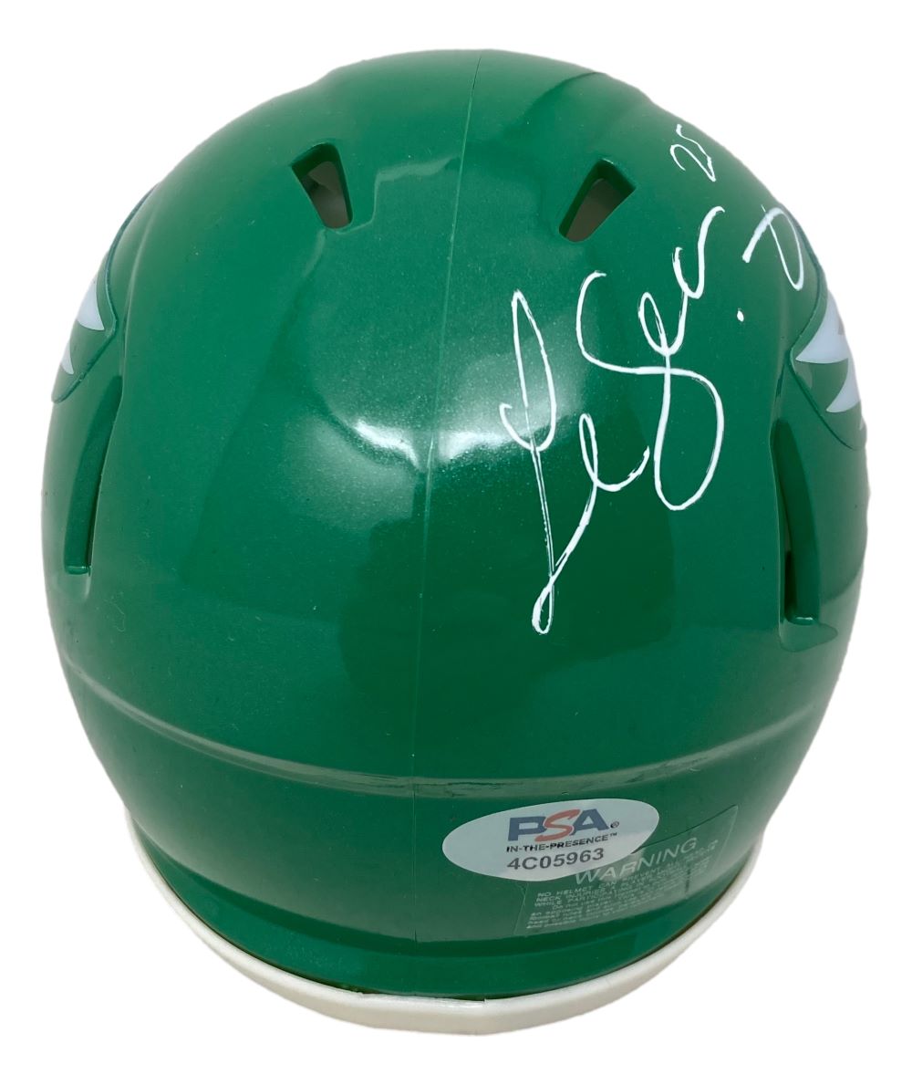 LeSean McCoy Signed Philadelphia Eagles Kelly Green Mini Speed Helmet PSA/DNA