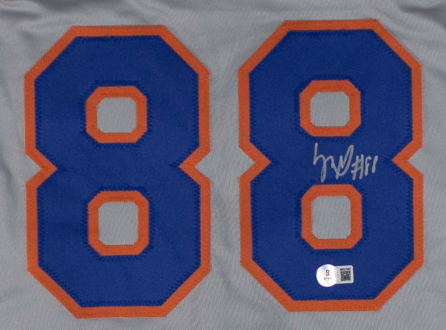 Luis Robert New York Signed Gray Baseball Jersey BAS