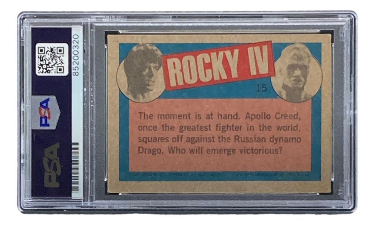 Dolph Lundgren Signed 1985 Topps #15 Rocky IV Ivan Drago Trading Card PSA/DNA - Sports Integrity