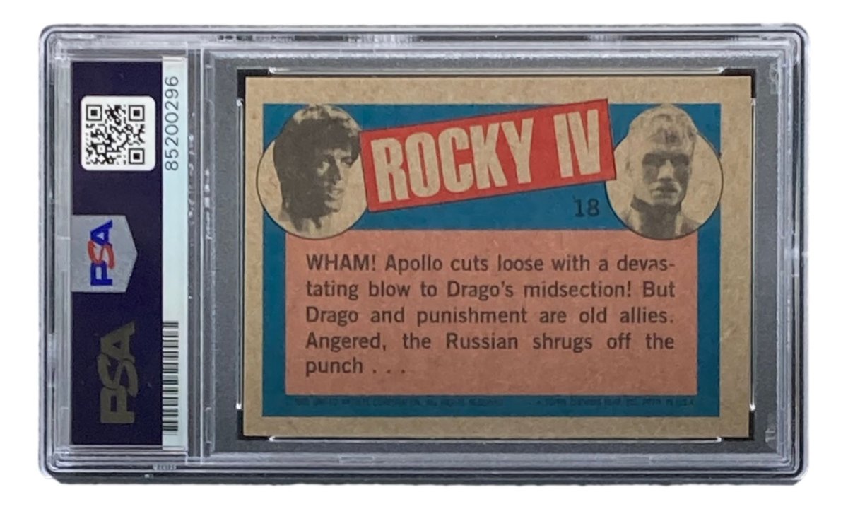 Dolph Lundgren Signed 1985 Topps #18 Rocky IV Ivan Drago Trading Card PSA/DNA - Sports Integrity