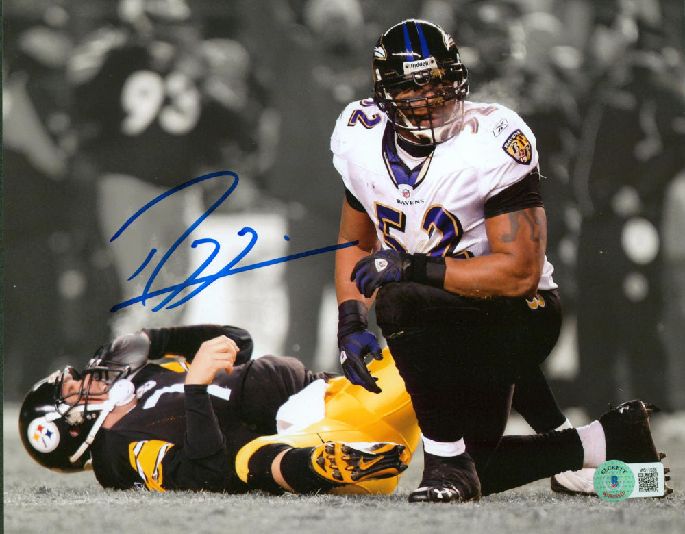 Ravens Ray Lewis Authentic Signed 8x10 Photo