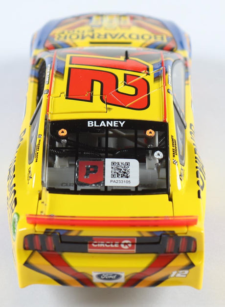 Ryan Blaney Signed 2021 #12 BodyArmor Edge| 1:24 Diecast Car (PA)