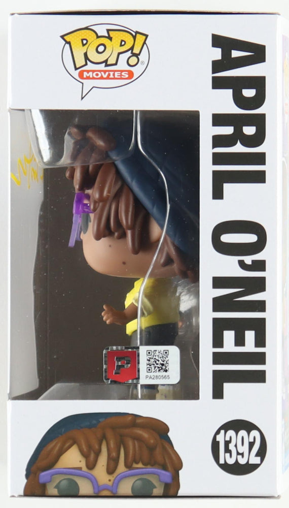 Kevin Eastman Signed "Teenage Mutant Ninja Turtles" Mutant Mayhem #1392 April O'Neil Funko Pop! Vinyl Figure (PA)