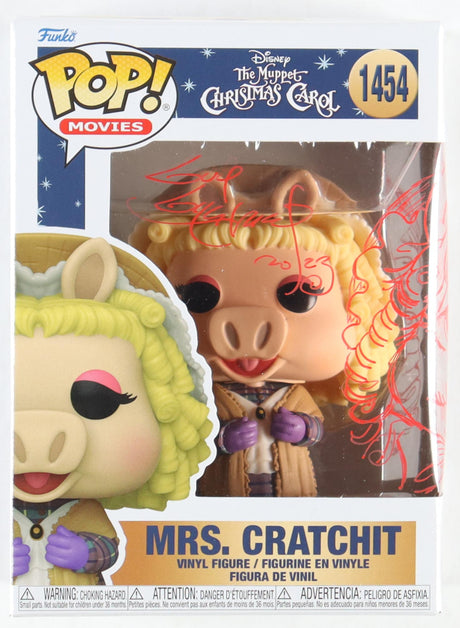 Guy Gilchrist Signed Miss Piggy "The Muppet Christmas Carol" #1454 Funko Pop! with Hand Drawn Character Sketch (PA)