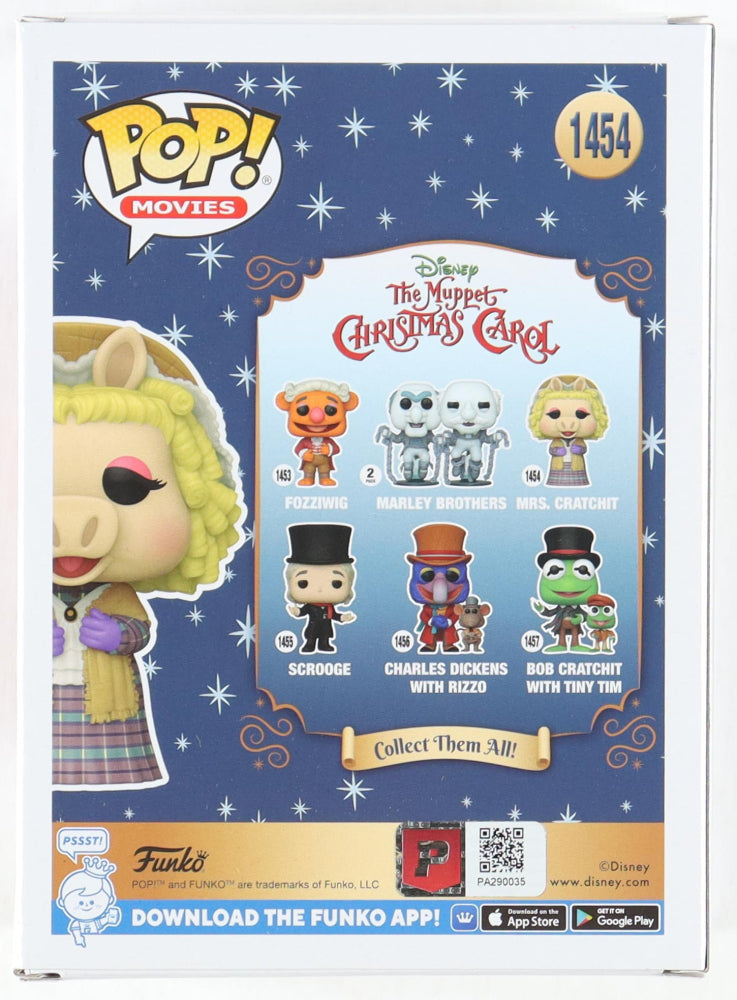 Guy Gilchrist Signed Miss Piggy "The Muppet Christmas Carol" #1454 Funko Pop! with Hand Drawn Character Sketch (PA)