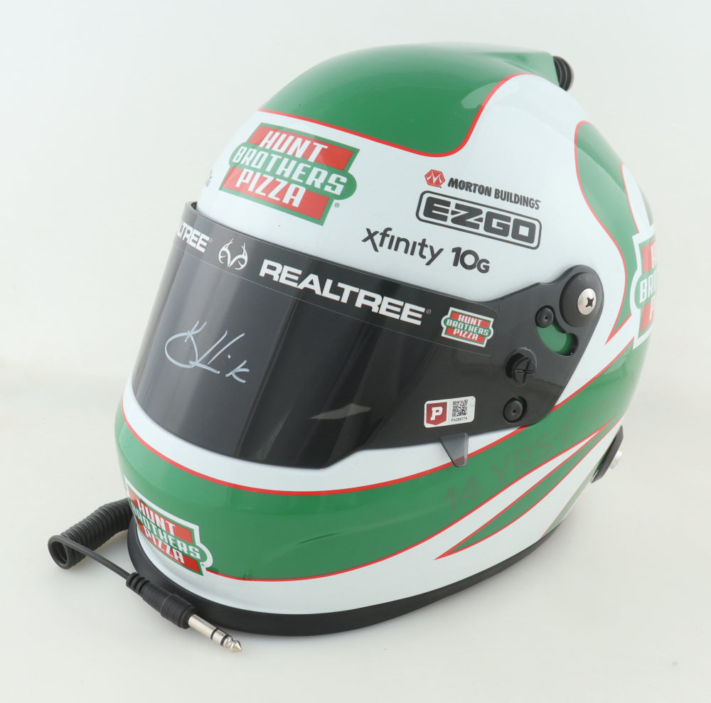 Kevin Harvick Autographed NASCAR Full-Size Helmet – Hunt Brothers Pizza Replica (COA)