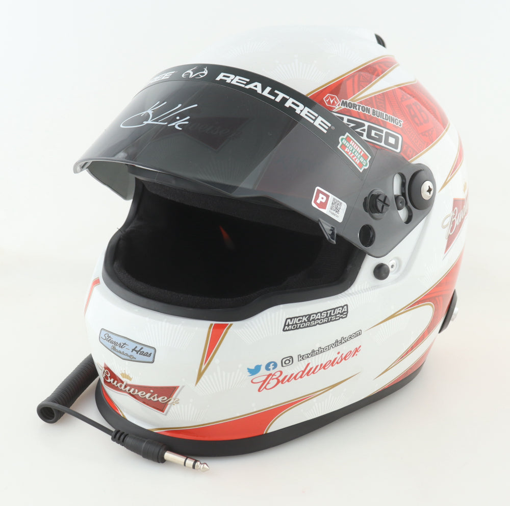 Kevin Harvick Signed NASCAR Budweiser Full-Size Helmet (PA)