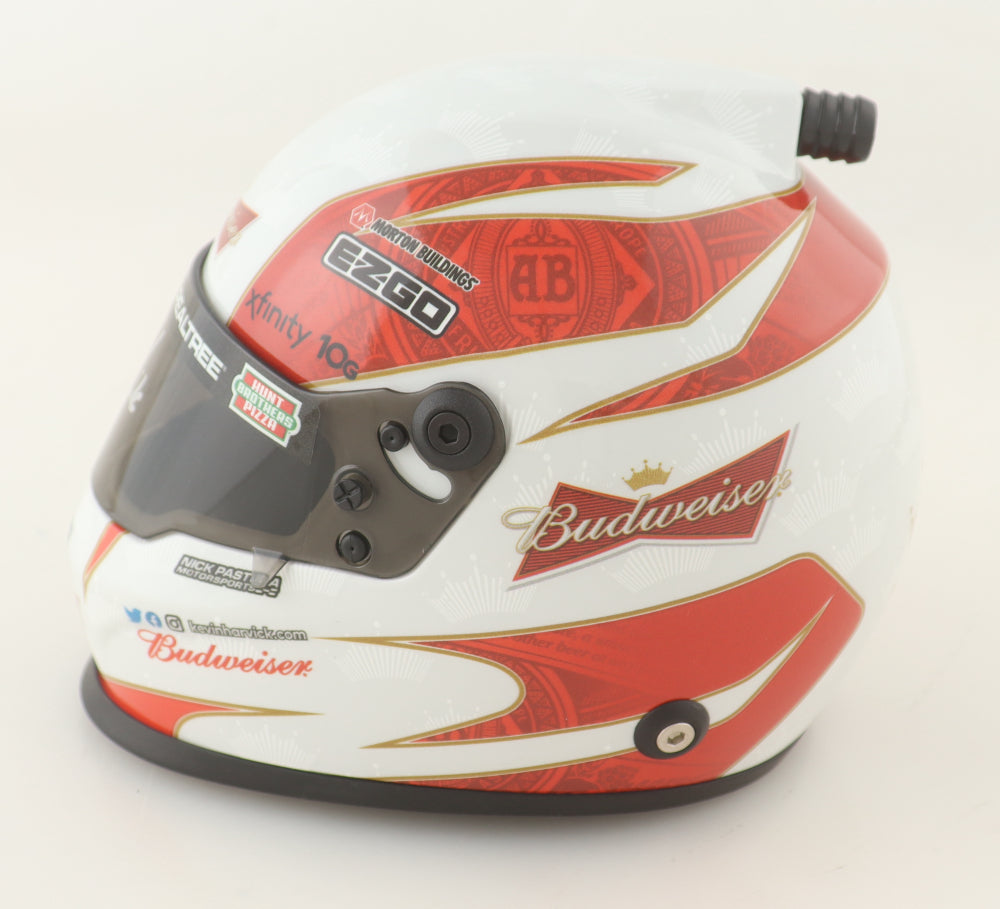 Kevin Harvick Signed Budweiser "4EVER" NASCAR 1:2 Scale Mini Helmet (PA)