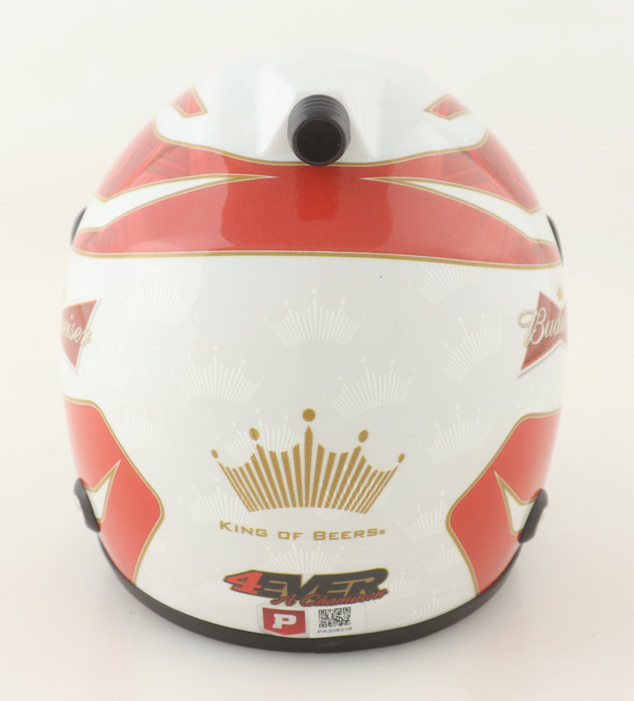 Kevin Harvick Signed Budweiser "4EVER" NASCAR 1:2 Scale Mini Helmet (PA)