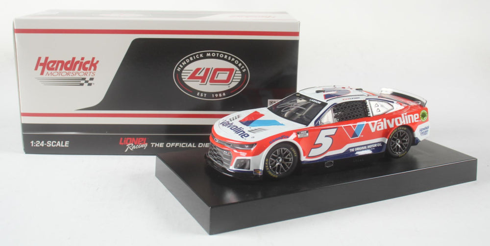 Kyle Larson Signed "Valvoline" 2024 Camaro ZL1 1:24 Scale Die-Cast Car (PA)
