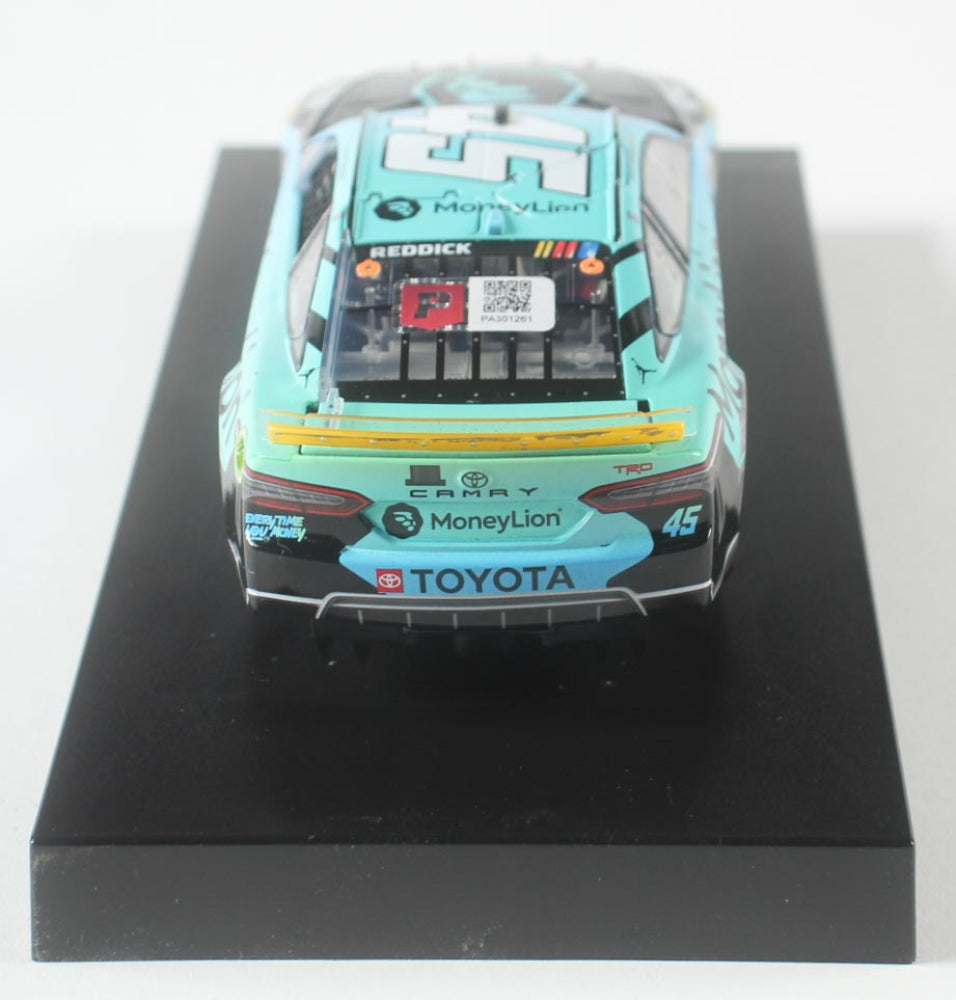 Tyler Reddick Signed 2023 #45 Money Lion Kansas Win 1:24 Diecast Car (PA)