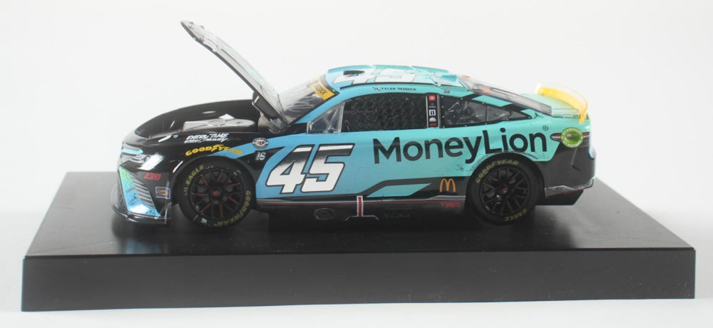 Tyler Reddick Signed 2023 #45 Money Lion Kansas Win 1:24 Diecast Car (PA)