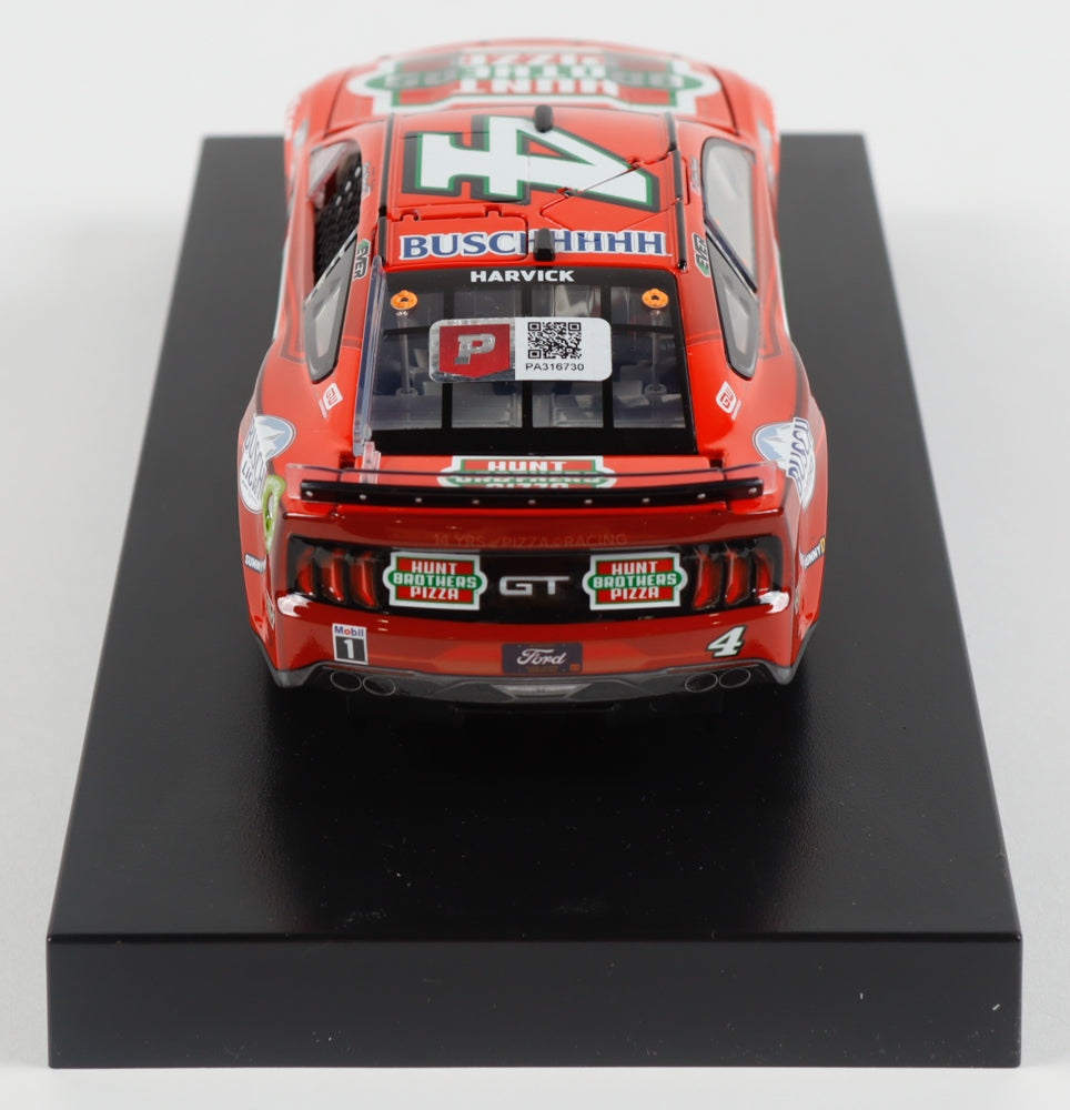 Kevin Harvick Signed LE 2023 NASCAR #4 Hunt Brothers Pizza Mustang - 1:24 Diecast Car (PA)