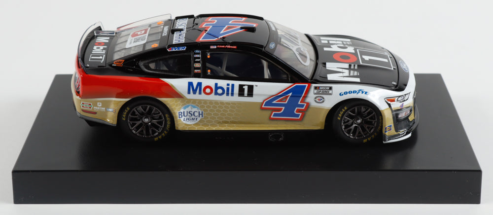 Kevin Harvick Signed LE 2023 NASCAR #4 Mobil 1 High Mileage Mustang - 1:24 Diecast Car (PA)
