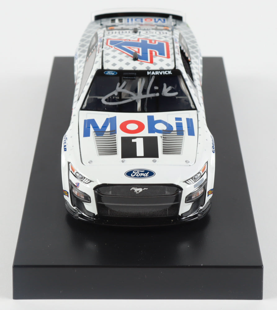 Kevin Harvick Signed LE 2023 NASCAR #4 Mobile 1 Car Care Mustang - 1:24 Diecast Car (PA)