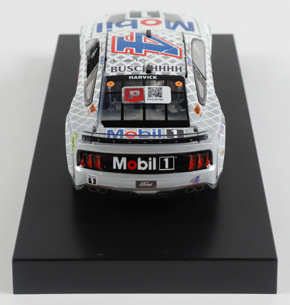 Kevin Harvick Signed LE 2023 NASCAR #4 Mobile 1 Car Care Mustang - 1:24 Diecast Car (PA)