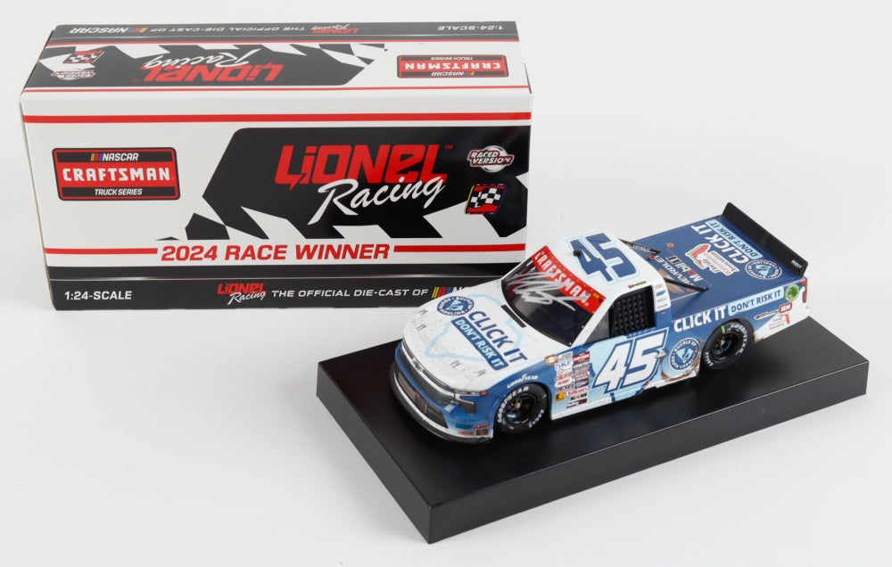 Ross Chastain Signed 2024 #45 Darlington Win | Raced Version | 1:24 Diecast Car (PA)