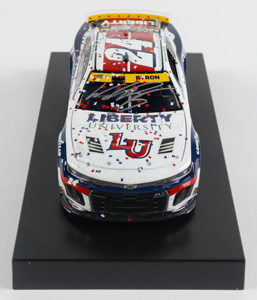 William Byron Signed 2023 #24 Liberty University Texas Win | Raced Version | 1:24 Diecast Car (PA)