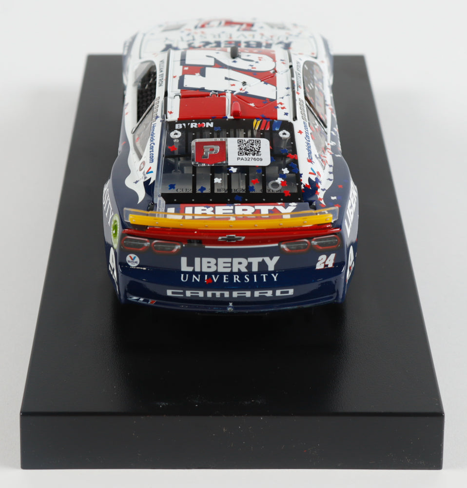 William Byron Signed 2023 #24 Liberty University Texas Win | Raced Version | 1:24 Diecast Car (PA)