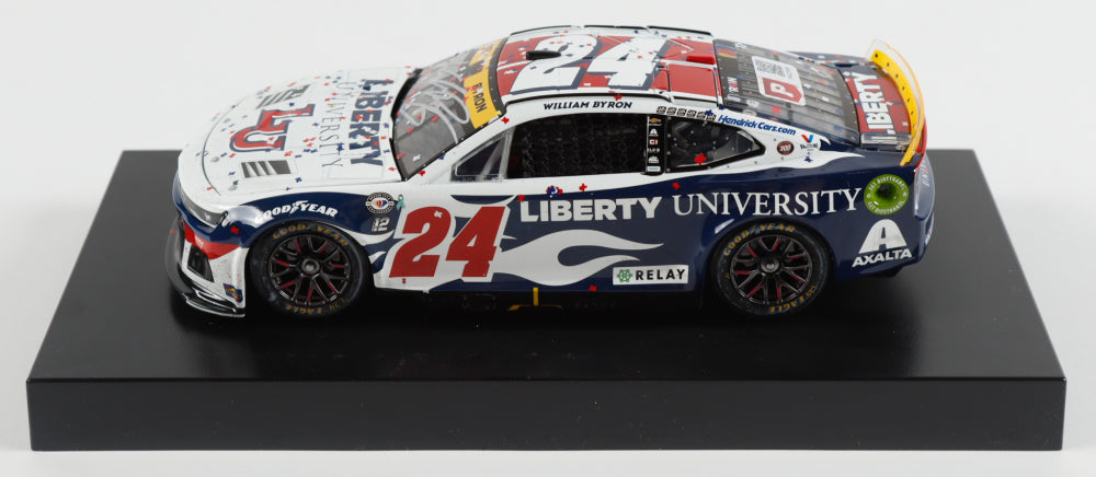 William Byron Signed 2023 #24 Liberty University Texas Win | Raced Version | 1:24 Diecast Car (PA)