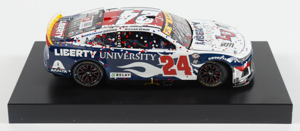 William Byron Signed 2023 #24 Liberty University Texas Win | Raced Version | 1:24 Diecast Car (PA)