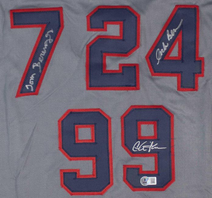 Sheen Bernsen Berenger Signed Gray Major League Baseball Jersey BAS