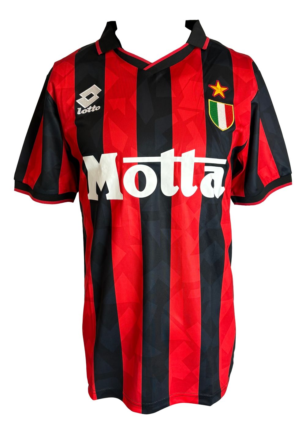 Paolo Maldini Signed AC Milan 1993/94 Lotto Soccer Jersey BAS