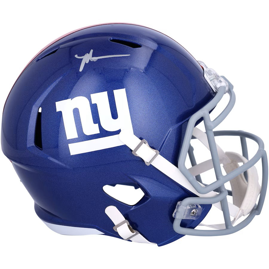 Malik Nabers Signed New York Giants Full Size Speed Replica Helmet Fanatics