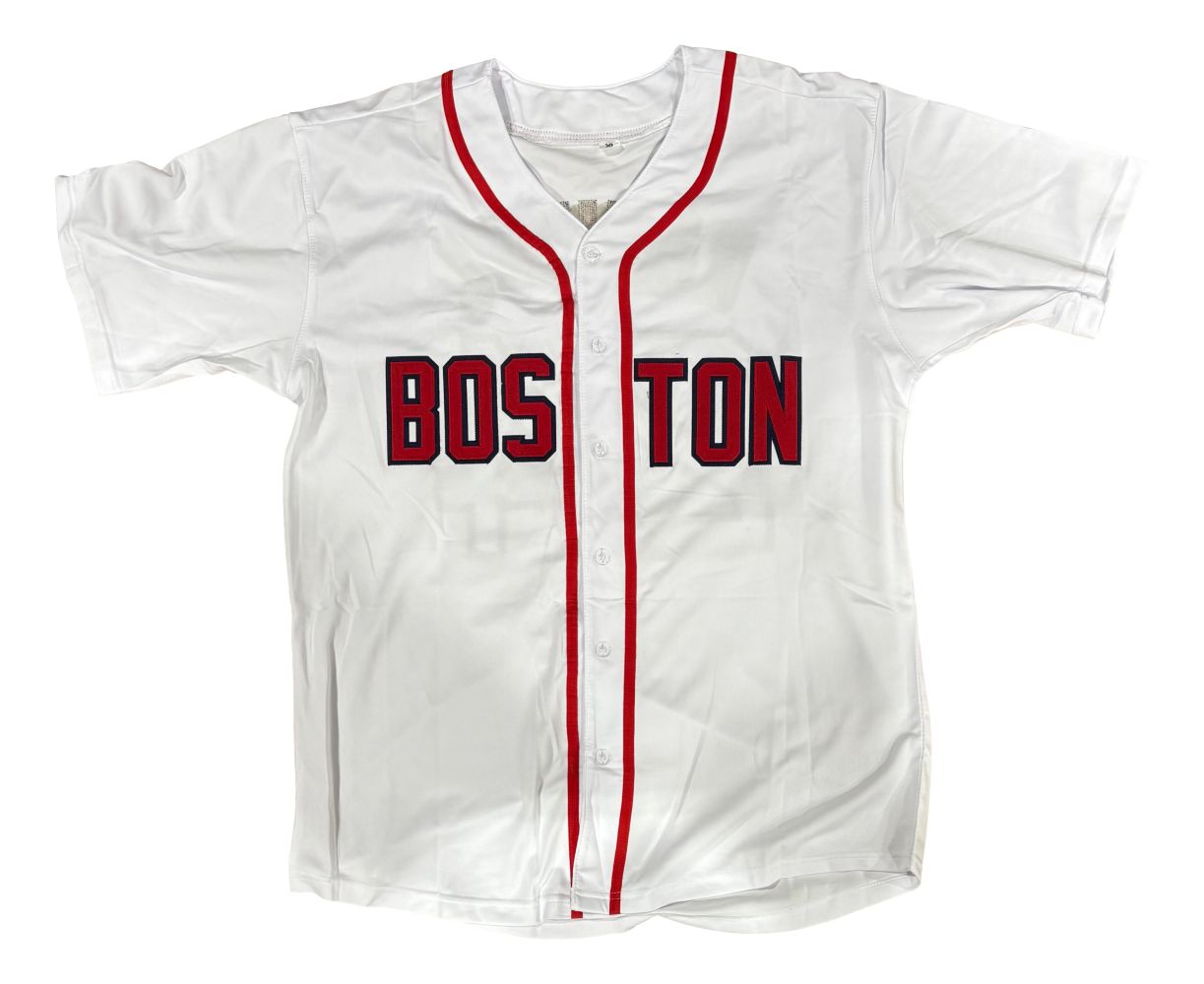 Manny Ramirez Boston Signed White Baseball Jersey Reverse The Curse BAS