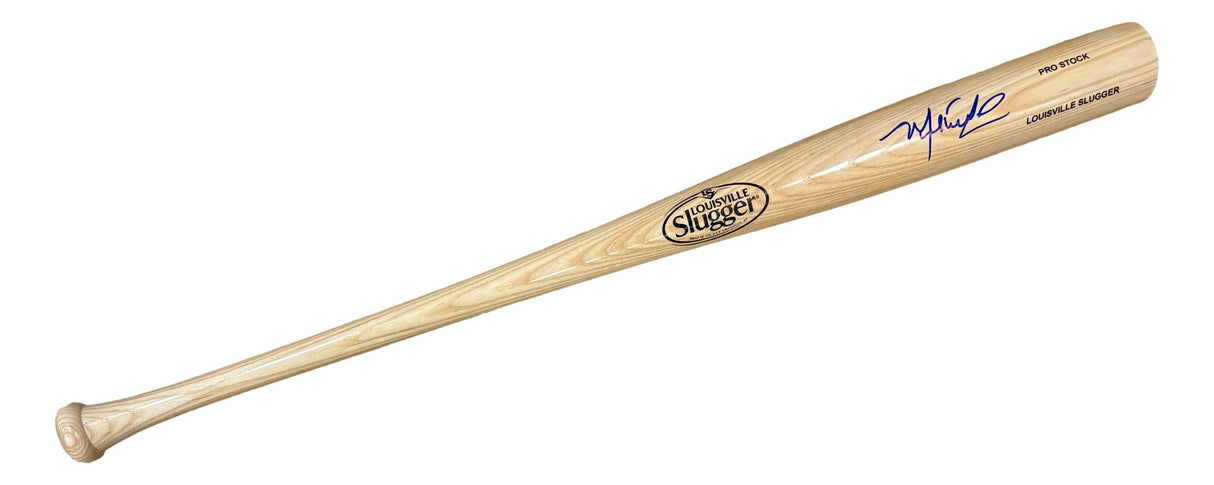 Manny Ramirez Boston Red Sox Signed Tan Louisville Slugger Bat BAS