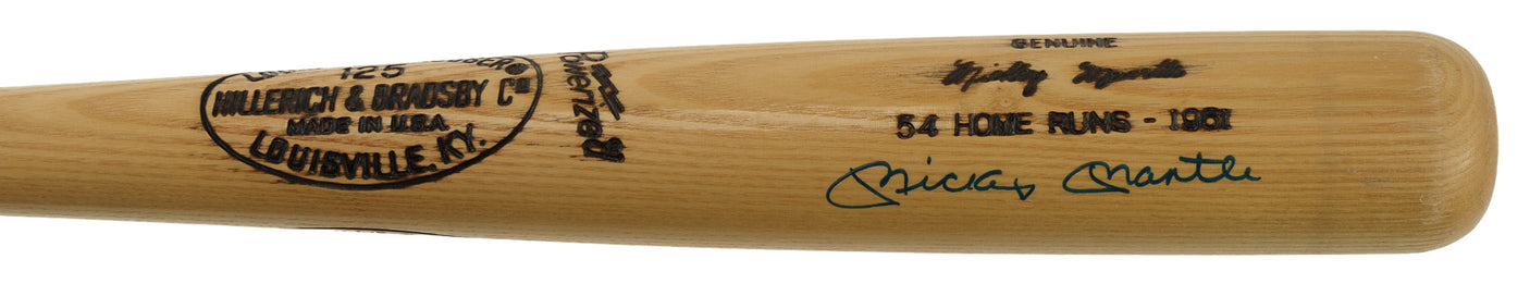 Mickey Mantle Roger Maris Signed Louisville Slugger LE 79/115 Bat JSA LOA