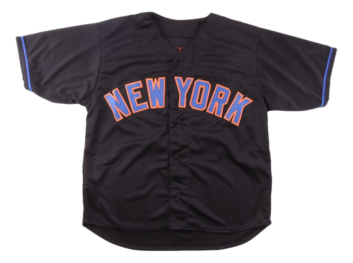 Mark Vientos New York Signed Black Baseball Jersey BAS
