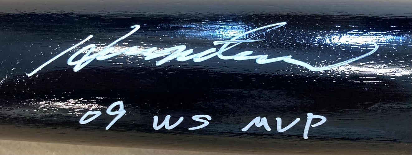 Hideki Matsui New York Yankees Signed Black Rawlings Baseball Bat 09 WS MVP JSA