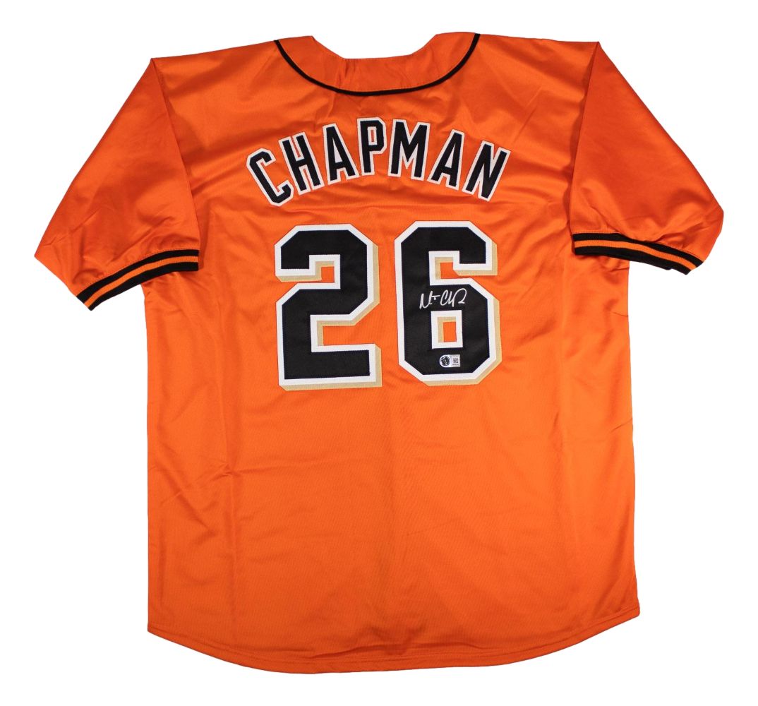 Matt Chapman San Francisco Signed Orange Baseball Jersey BAS