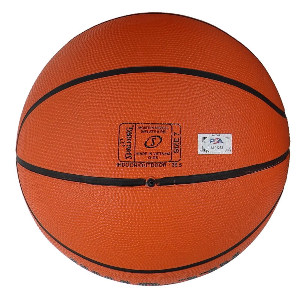 Maurice Cheeks Philadelphia 76ers Signed NBA Spalding I/O Basketball PSA/DNA