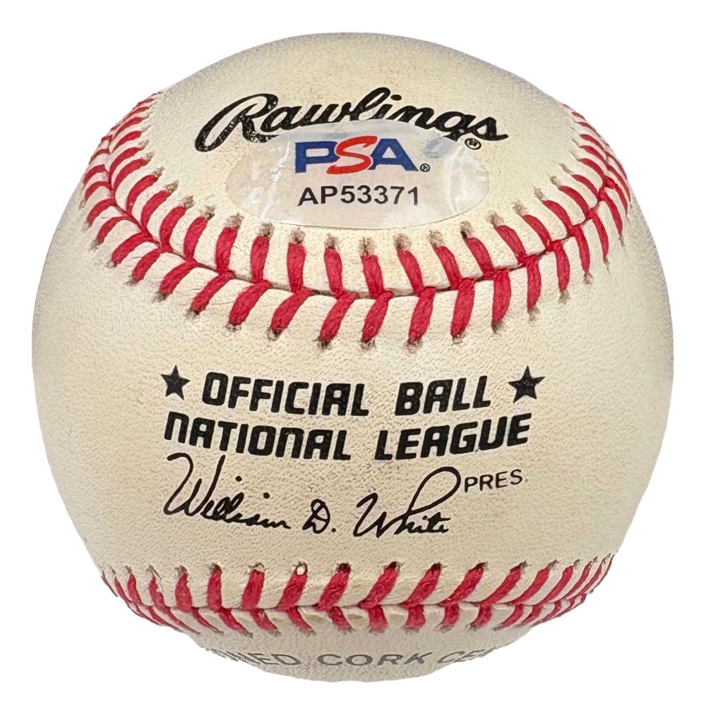 Willie Mays San Francisco Giants Signed National League Baseball PSA AP53371