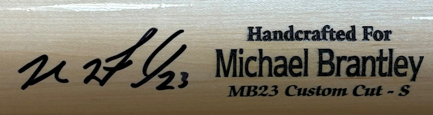 Michael Brantley Houston Astros Signed Marucci Pro Model Baseball Bat BAS