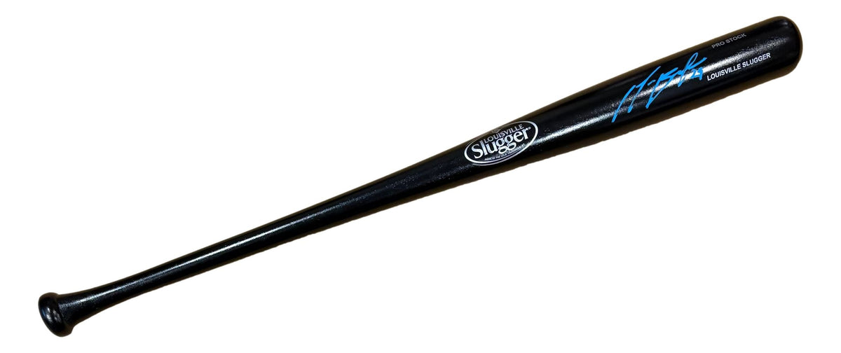 Michael Busch Chicago Cubs Signed Black Louisville Slugger Bat BAS
