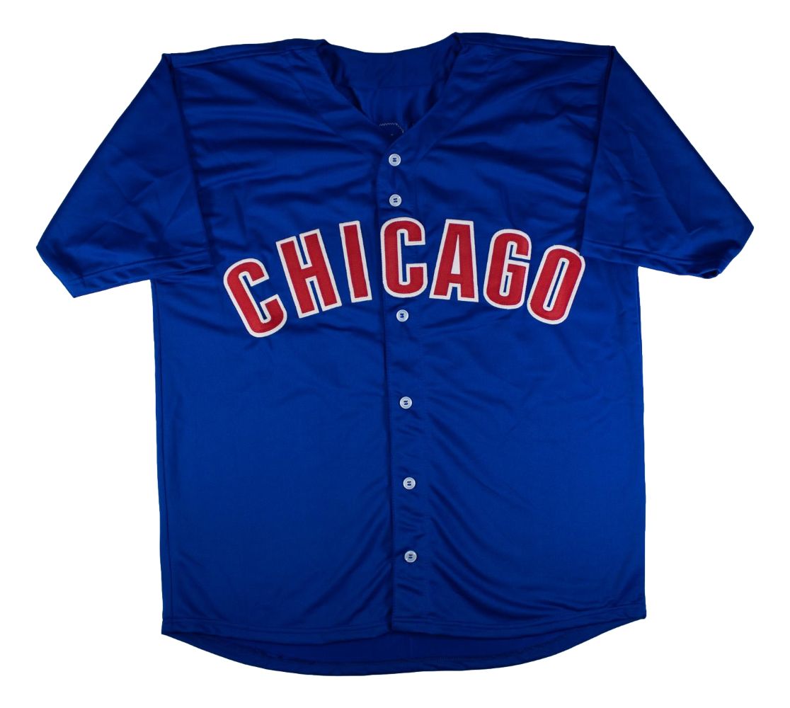 Michael Busch Chicago Signed Blue Baseball Jersey GTSM