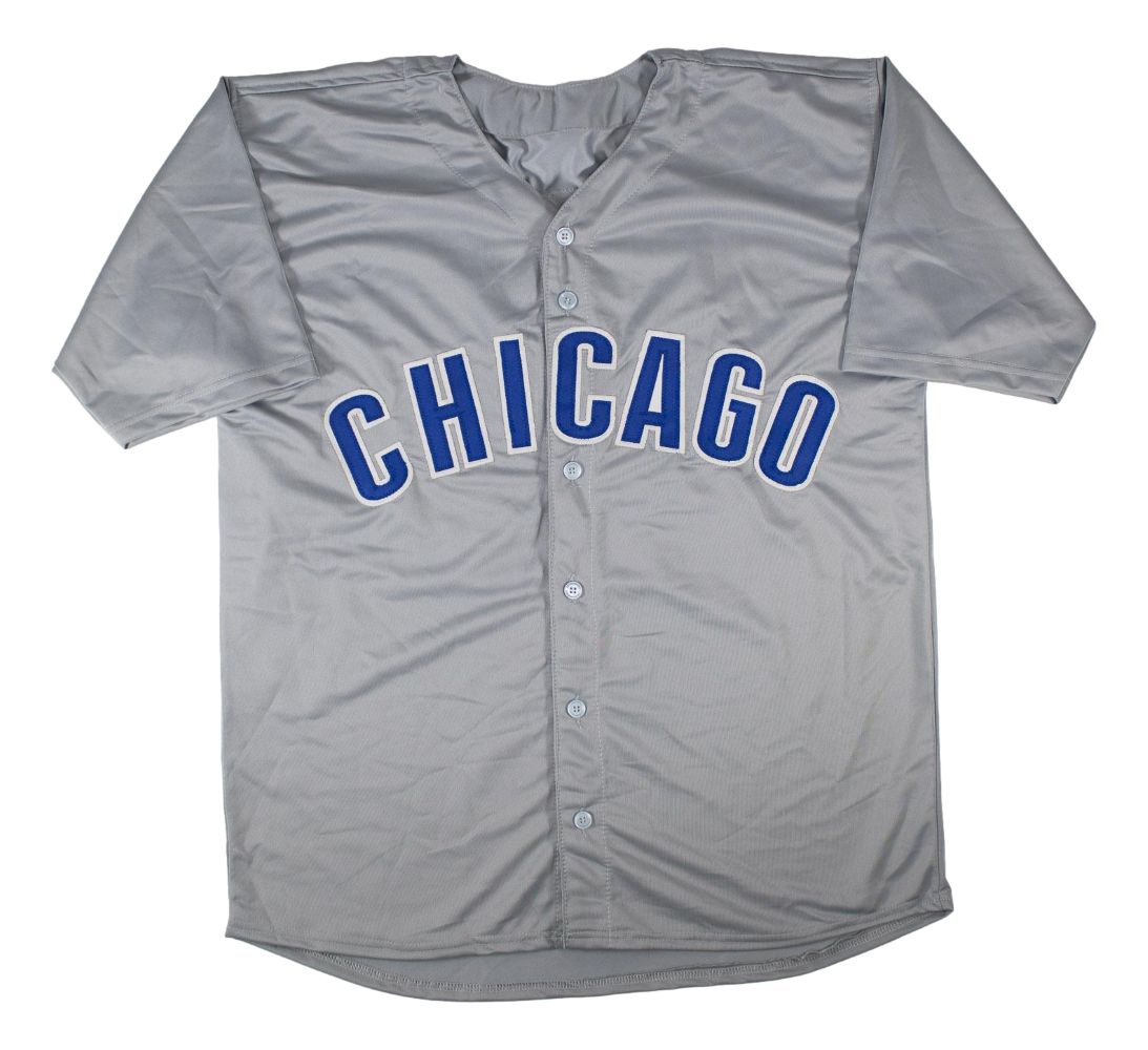 Michael Busch Chicago Signed Gray Baseball Jersey BAS