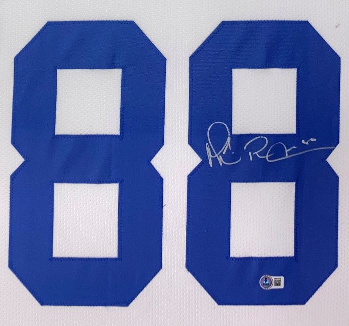 Michael Irvin Dallas Signed Framed White Football Jersey BAS
