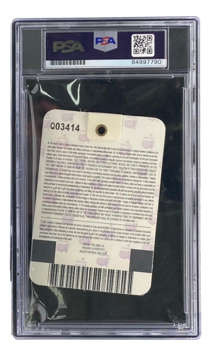 Phil Mickelson Signed 2004 Masters Augusta National Ticket PSA/DNA - Sports Integrity