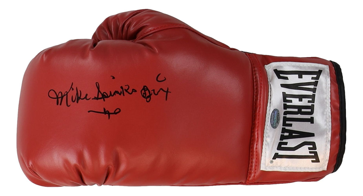Mike Spinks Jinx Signed Red Everlast Left Hand Boxing Glove Schwarz Hologram