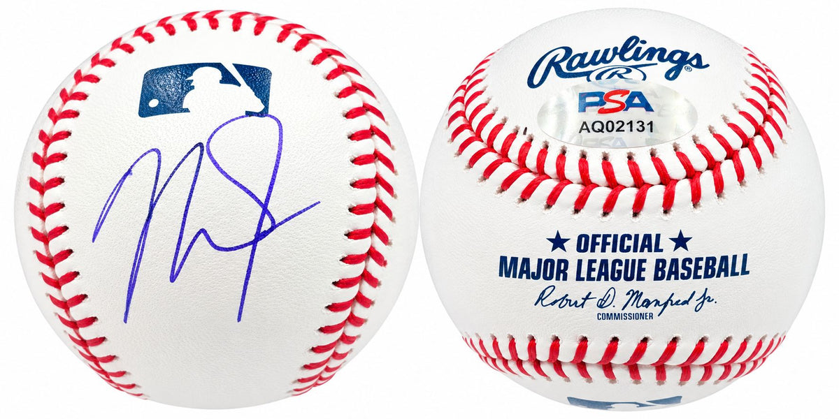 Mike Trout Los Angeles Angels Signed Official MLB Baseball PSA/DNA AQ02131