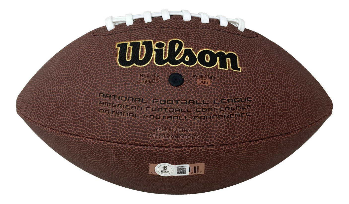 Michael Vick Atlanta Falcons Signed NFL Wilson Super Grip Football BAS